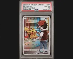 Pokemon Pikachu Full Art CHR Japanese Dream League 054/049 PSA 10 - Image 1