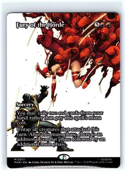Fury of the Horde (Borderless) 71 Marvel Universe Eternal-Legal MTG NM - Image 1