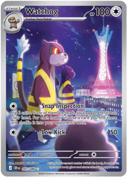Pokemon Watchog 097/086 IR Chaos Rising - Image 1