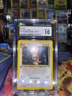Pokemon Card - Noctowl Neo Genesis 42/111 Uncommon 1st Edition - Image 1