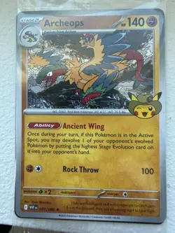 Pokemon TCG Archeops Promo Cards 051/086 Holo Stage 2 HP 140 English 2025 - Image 2