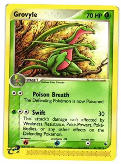 Pokemon TCG Grovyle 31/109 EX Ruby and Sapphire VLP - Image 1