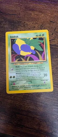Oddish 68/111 Common Neo Genesis Pokemon Lightly Played - Image 1