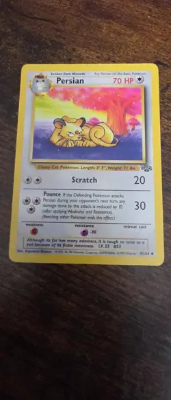 Persian 42/64 Uncommon Jungle Pokemon Lightly Played - Image 1