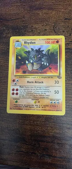 Rhydon 45/64 Uncommon Jungle Pokemon Lightly Played - Image 1