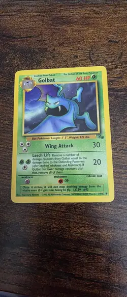Golbat 34/62 Uncommon Fossil Pokemon Lightly Played - Image 1