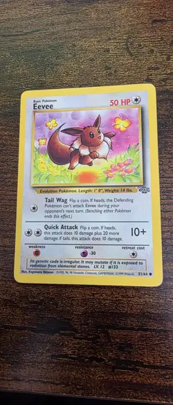 Eevee 51/64 Common Jungle Pokemon Lightly Played - Image 1