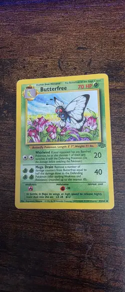 Butterfree 33/64 Uncommon Jungle Pokemon Lightly Played - Image 1