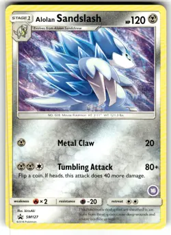 Alolan Sandslash - SM127 Promo Sun & Moon Promo Pokemon Near Mint - Image 1