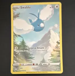 Pokemon TCG Swablu GG27/GG70 Crown Zenith Galarian Gallery Holo UR 50HP - Image 1