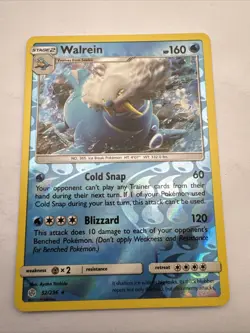 Walrein 52/236 Rare Cosmic Eclipse Pokemon Reverse Holo NM - Image 1