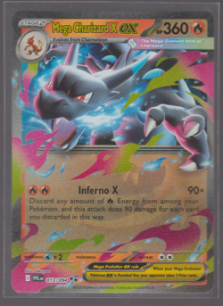 Pokemon TCG Mega Charizard X ex 029 Me: Mega Evolution Promo Holo - Image 1