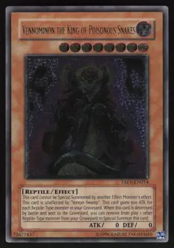 Vennominon the King of Poisonous Snakes TAEV-EN014 Ultimate Rare EURO YU-GI-OH - Image 1