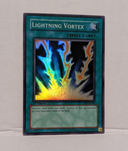 Yu-Gi-Oh Lightning Vortex FET-EN040 Flaming Eternity 1st Edition Super Rare Foil - Image 1