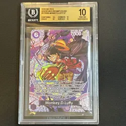 Bandai OP15 Monkey D. Luffy ST26-005 SP Parallel Foil BGS 10 Pristine 2026 - Image 1