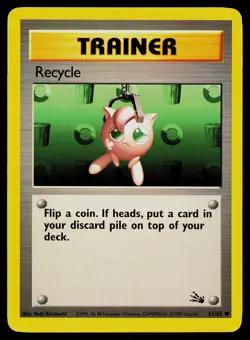 Pokemon Card Fossil Recycle 61/62 1st Edition Common - Image 1