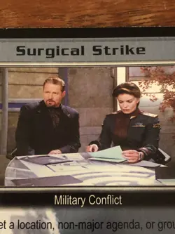 SURGICAL STRIKE WHEEL OF FIRE BABYLON 5 CCG RARE CARD NEAR MINT NEVER PLAYED - Image 1