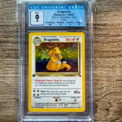 Pokemon 1st Edition Dragonite 4/62 Fossil Card CGC 9 w/ Subgrades! (not PSA BGS) - Image 1