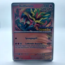 Pokemon Keilflamme Deutsch HOLO SVP DE 151 Sturmische Funken Promo Near Mint - Image 1