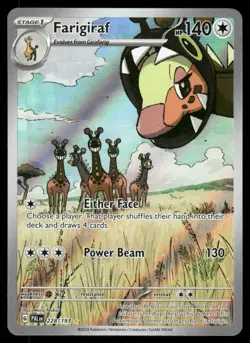 Pokemon Cards Farigiraf 228/193 Paldea Evolved Illustration Rare NM - Image 1