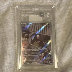 Pokemon TAG Graded Houndour Art Rare Holo SV3a 082/071 2023 SV Japanese Card - Image 1