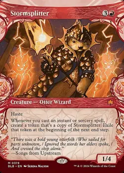Magic The Gathering MTG STORMSPLITTER SHOWCASE Bloomburrow NM Near Mint - Image 1