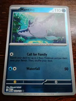 Mantine 032/132 Me01: Mega Evolution Reverse Holo pokemon card - Image 1