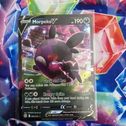 Pokemon TCG Morpeko v Brilliant Stars Ultra Rare Card 095/172 NM Condition - Image 1