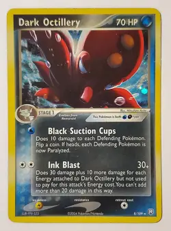 Pokemon TCG Dark Octillery 8/109 Team Rocket Returns Holo Rare English 70 HP - Image 1