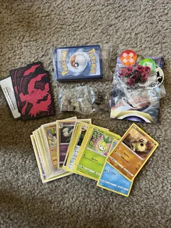Pokemon Trading Card ETB Bulk Pack Hundreds of Cards, Sleeves, and More - Image 2