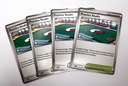 Practice Studio 186/193 x4 4x Pokemon Cards Paldea Evolved Playset - Image 1