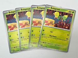Bellsprout 069/165 Pokemon Card 2023 Scarlet & Violet 151 Playset x4 4x - Image 1