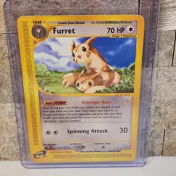 Pokemon Furret 48/147 Aquapolis e-Reader 2002 Uncommon Stage 1 Card WOTC - Image 1