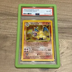 Charizard 4/102 PSA 6 1999 Base Set Pokemon Unlimited Holo WOTC Vintage English - Image 1