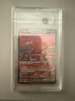 Mew Ex 2023 Pokemon 151 Promo Tag Mint 9 - Image 1