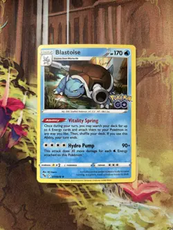 Blastoise - 017/078 - Holo Rare - Pokemon Go NM Holo - Image 1