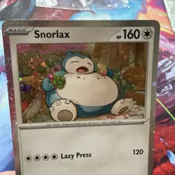Pokemon Snorlax Scarlet & Violet Cosmos Holo Black Star Promo SVP EN 122 NM - Image 3