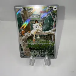 Meowth 106/094 Illustration Rare Phantasmal Flames Pokemon Near Mint - Image 1