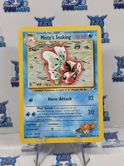 Misty's Seaking 55/132 Gym Heroes Pokemon LP - Image 1