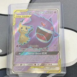 Gengar & Mimikyu GX 164/181 Sm-Team Up TAG TEAM Full Art Holo 240HP 2019 - Image 1
