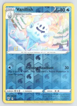 Vanillish 046/189 Pokemon Darkness Ablaze Reverse Holo Uncommon Near Mint - Image 1