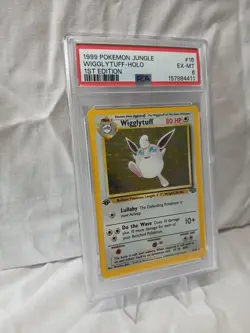 1999 Pokemon Jungle Wigglytuff Holo 1st Edition #16 Ex-Mt PSA 6 Vintage Rare!!!! - Image 2