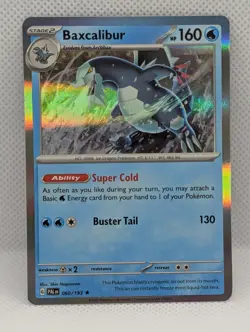 BAXCALIBUR 060/193 R PALDEA EVOLVED POKEMON HOLO NM/M BAXCALIBUR - Image 1
