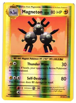 Pokemon TCG Magneton 38/108 Evolutions Reverse Holo LP - Image 1