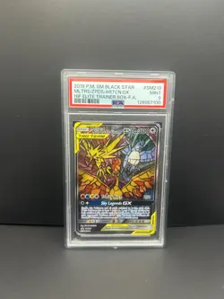 Pokemon Moltres Zapdos Articuno GX Full Art Promo SM210 Hidden Fates PSA 9 MINT! - Image 1