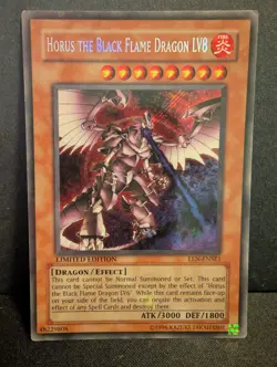 Horus the Black Flame Dragon LV8 EEN-ENSE1 YuGiOh Elemental Energy - Image 1