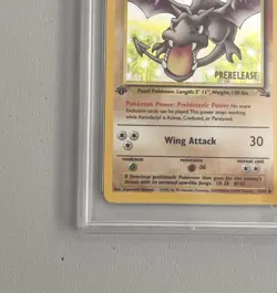 Aerodactyl 1st Edition RARE Prerelease POKEMON Card PSA 8 NM-MT FOSSIL Holo 1/62 - Image 4