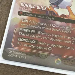Disney Lorcana Donald Duck - Pie Slinger Enchanted Foil 214/204 LP - Image 5