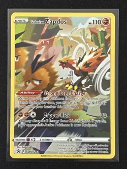 Pokemon TCG Sword & Shield Galarian Zapdos Black Star Promo Card SWSH283 - Image 1