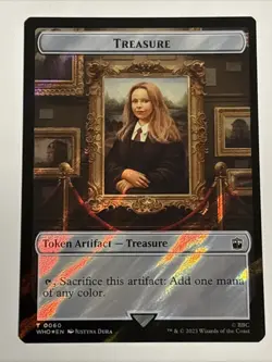MTG Universes Beyond: Doctor Who Fish/Treasure Token Surge Foil 0042/0060 NM - Image 2